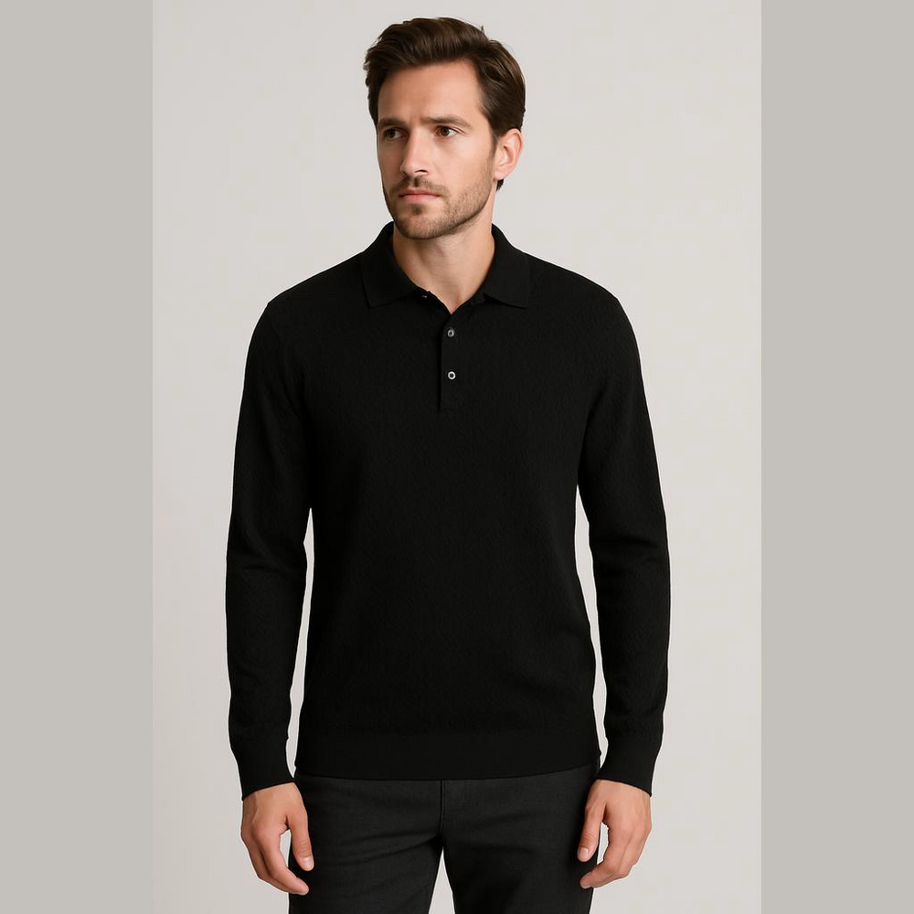 Northern Isles Black Knit Top Long Sleeve Extra Large